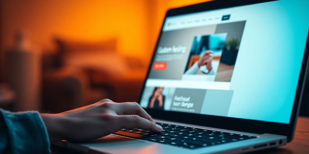 Secure website on laptop
