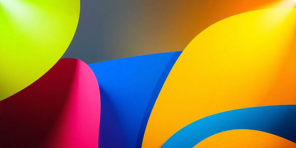 Abstract shapes conveying powerful communication.