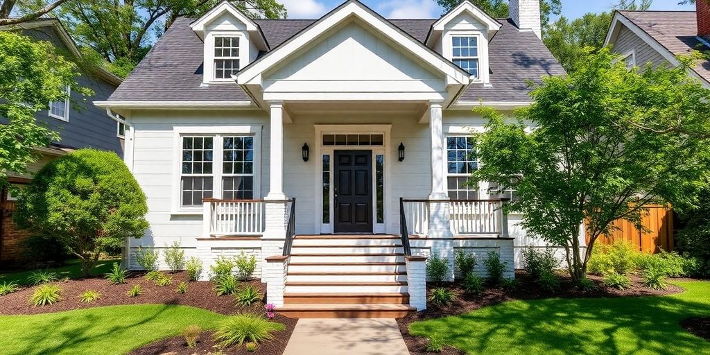 Virginia-Highland house exterior with fresh paint and updated features.