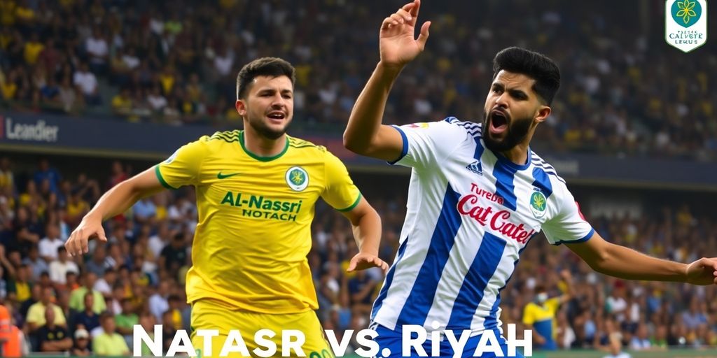 لحظة ديناميكية من مباراة النصر ضد الرياض