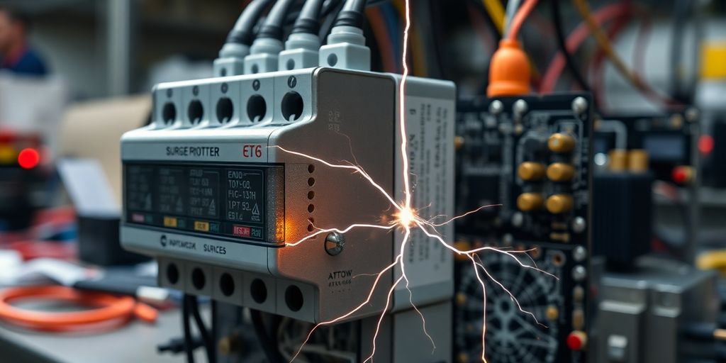Parafoudre protégeant cartes électroniques du photovoltaïque.