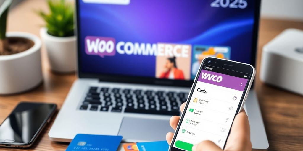 Photo of WooCommerce payment options on devices.