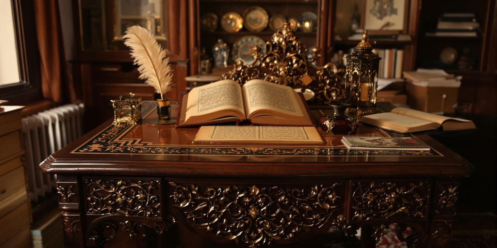 A table symbolising the Ottoman sworn interpreting process.