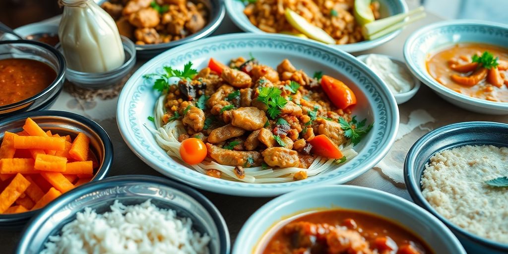 ภาพถ่ายอาหารฮาลาลที่หลากหลายและสวยงาม