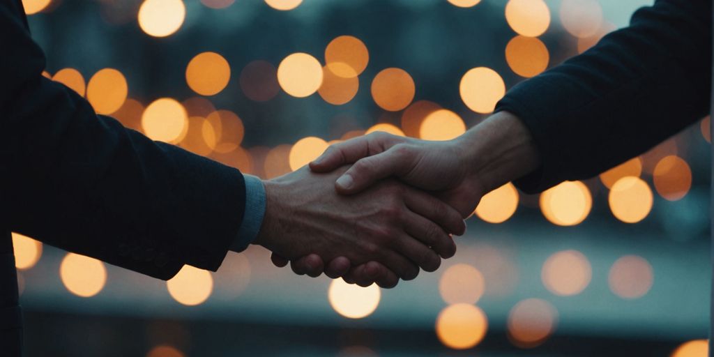 Three people holding hands in a supportive circle