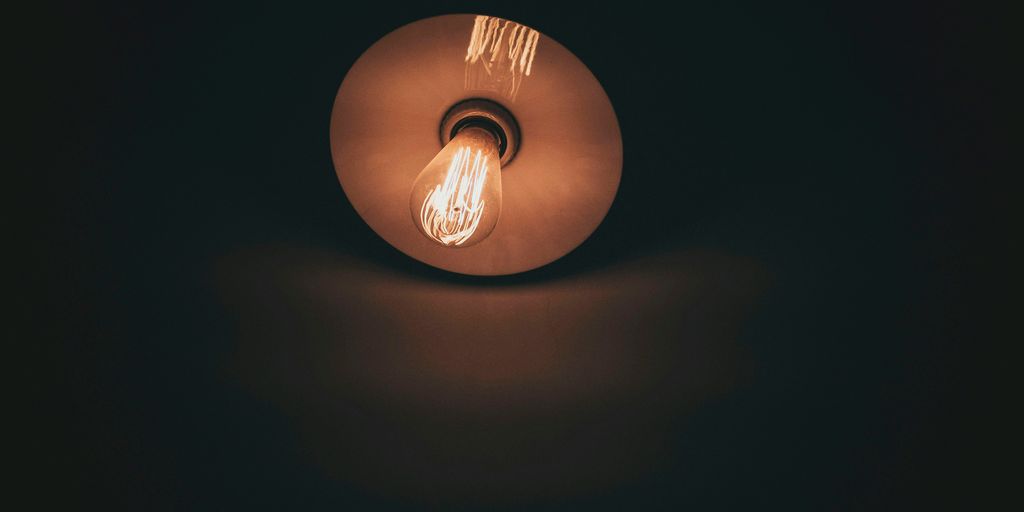 round brown LED light bulb