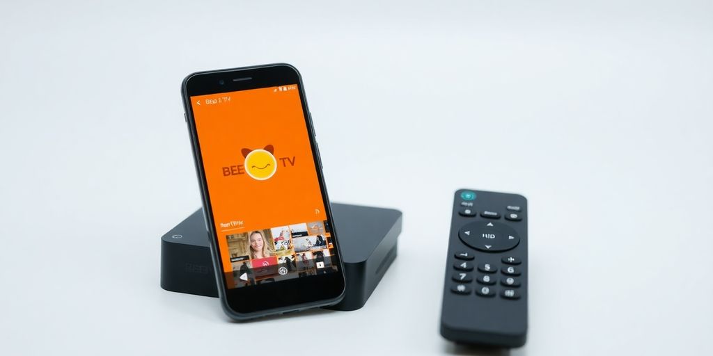 تطبيق Bee TV على شاشة تلفزيون Android