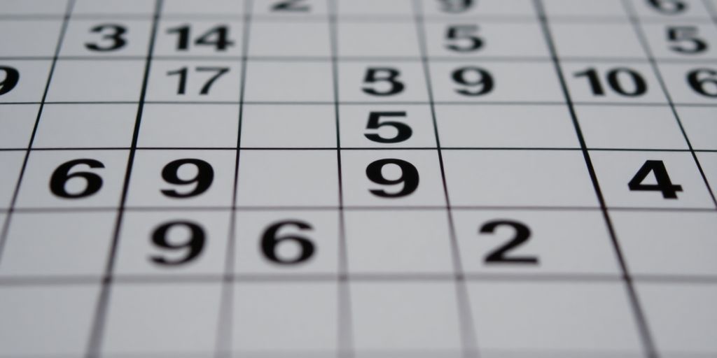 Grille de Sudoku avec des chiffres remplis.