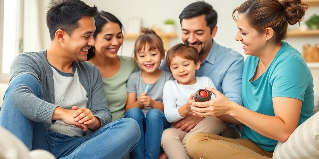 Familie fericită într-un mediu curat, fără rozătoare.