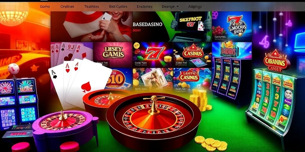 Colorful casino games at an online casino in NZ.