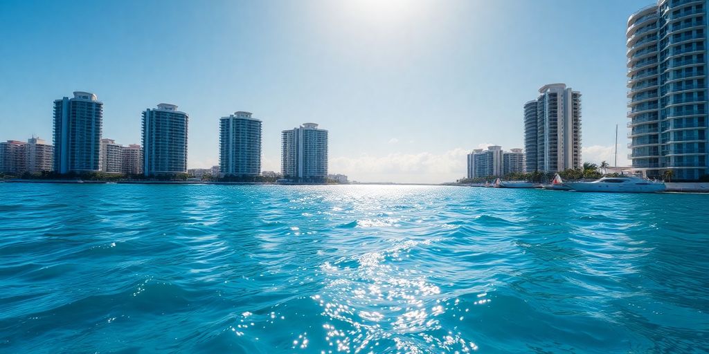 Luxury waterfront condo in Aventura, Florida.