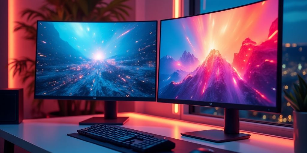 Vergleich zwischen 4K und Ultrawide Monitor.