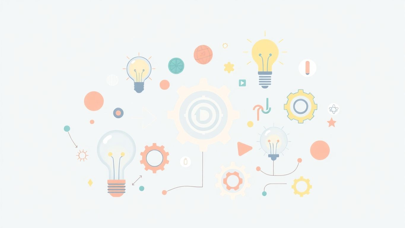 Forretningsideer og utfordringer, moderne illustrasjon.