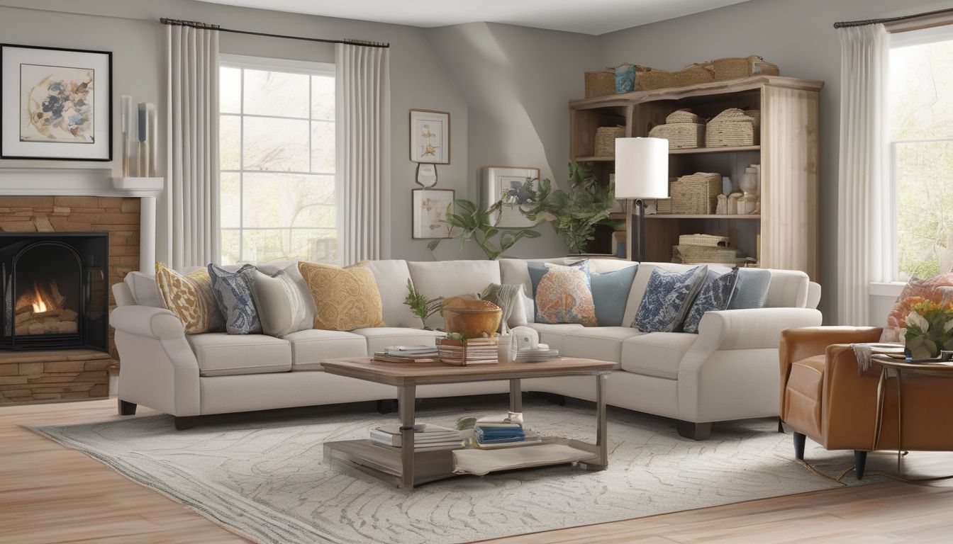 organized living room with decluttered space and storage solutions