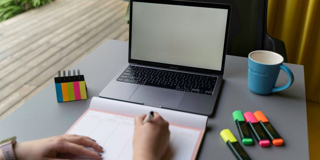 a person working on a laptop