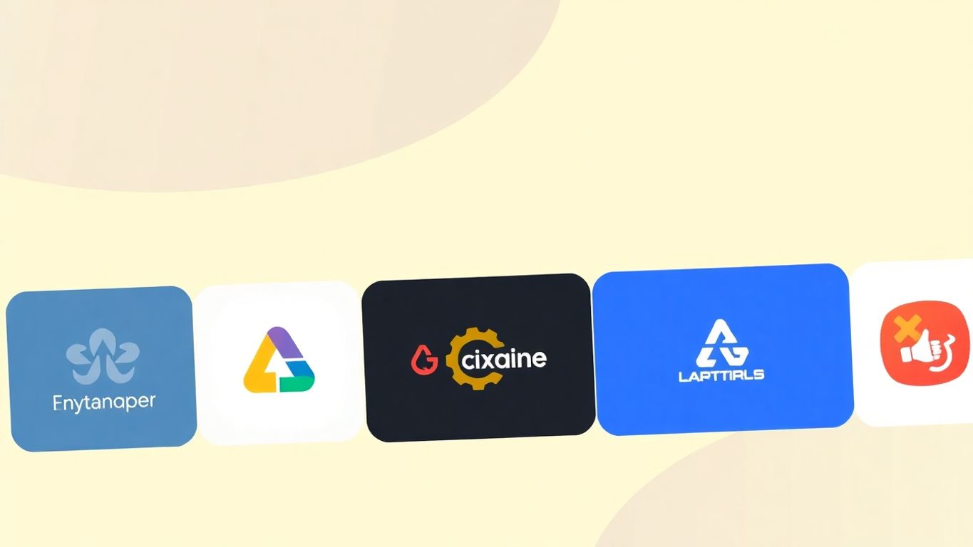 Moderne logo design elementer med myke farger.