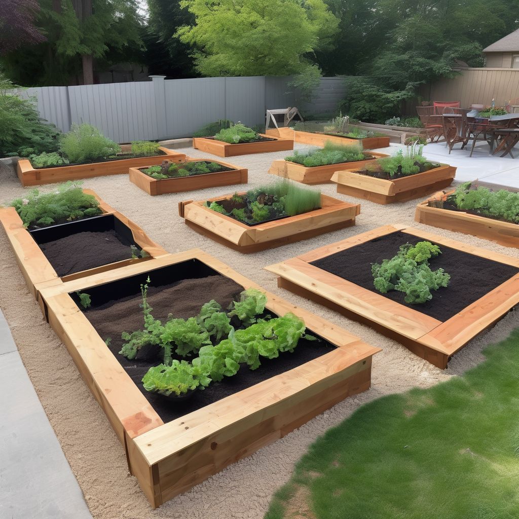 garden raised beds wood installation process