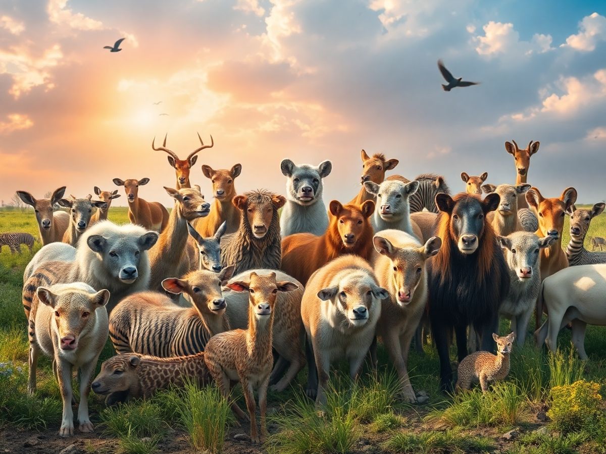 Animale diverse intr-un mediu natural protejat.