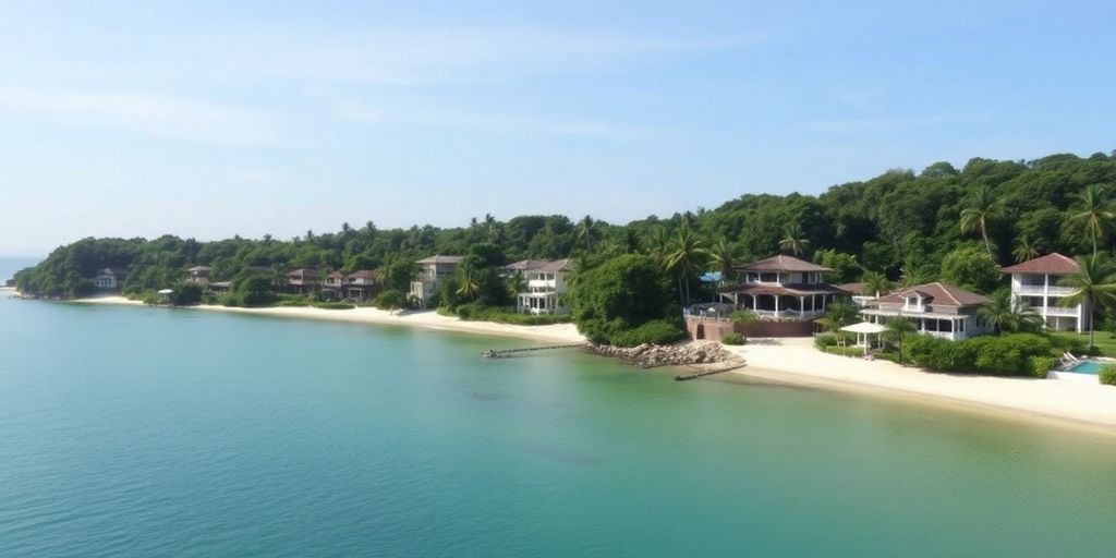 Luxury villas by the beach in Phuket.