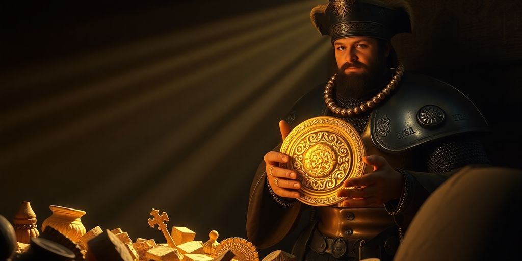 Or volé et artefact détruit par les conquistadors.