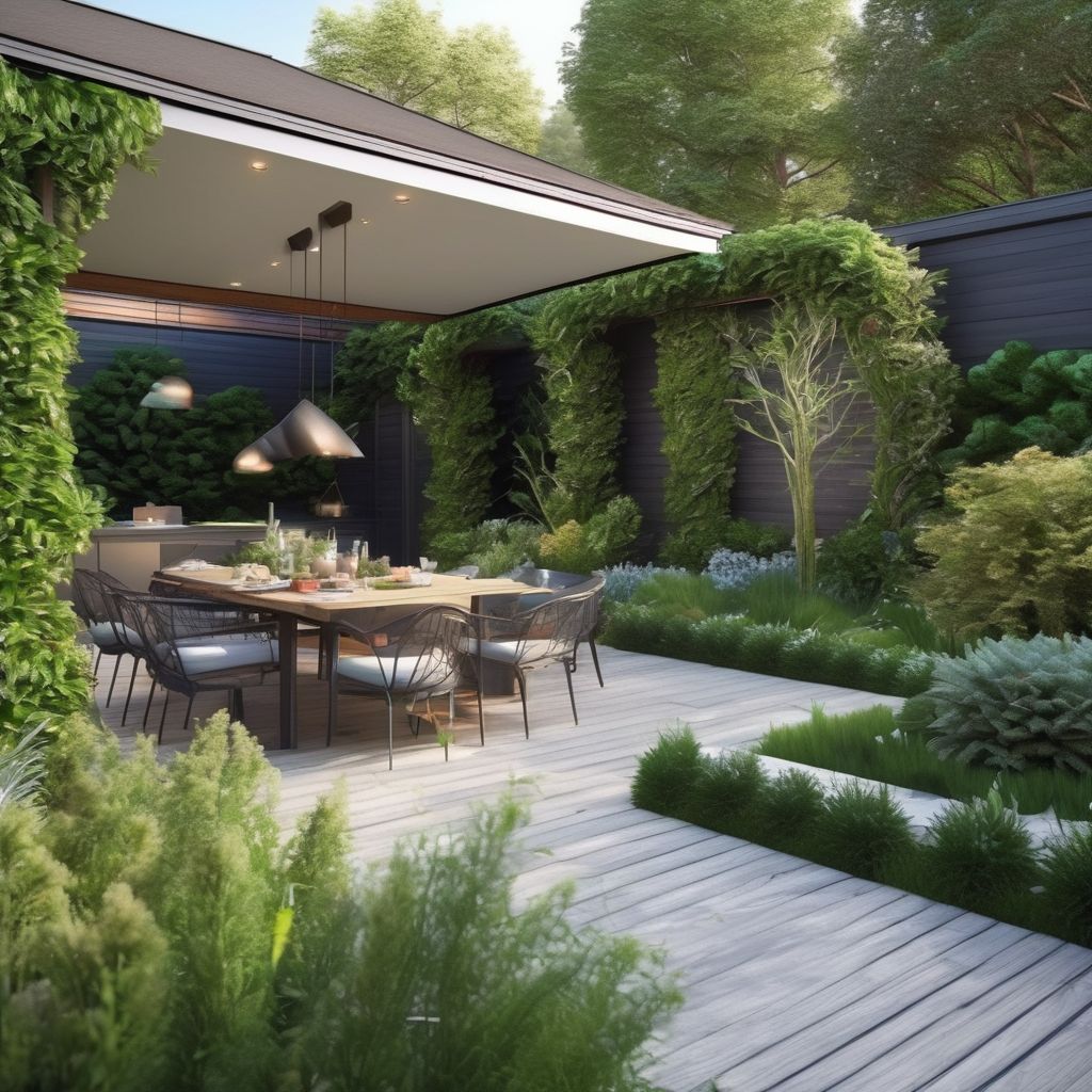 beautiful garden design creating outdoor rooms
