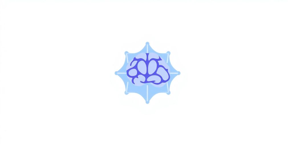 Minimalist AI agent icon for marketing.