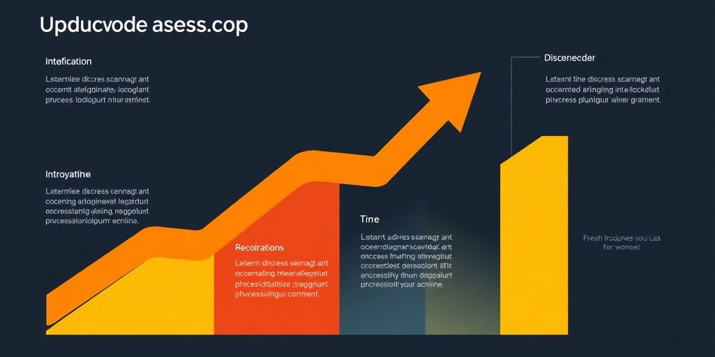 Infographic of upward business growth and success.