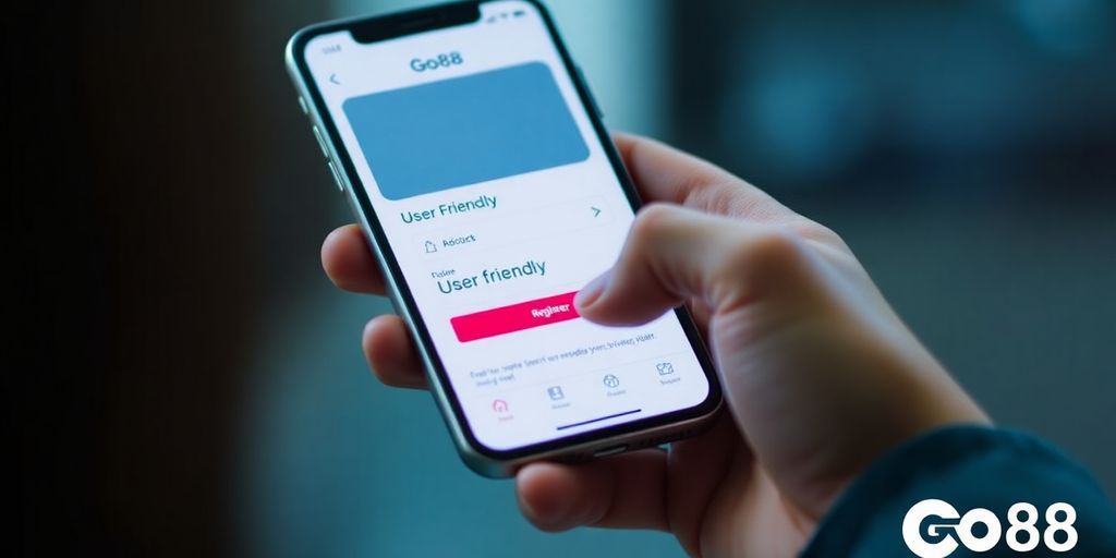 Người dùng sử dụng smartphone để đăng ký Go88.