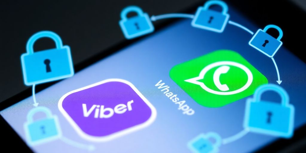 Pametna telefon sa Viber i WhatsApp ikonicama.