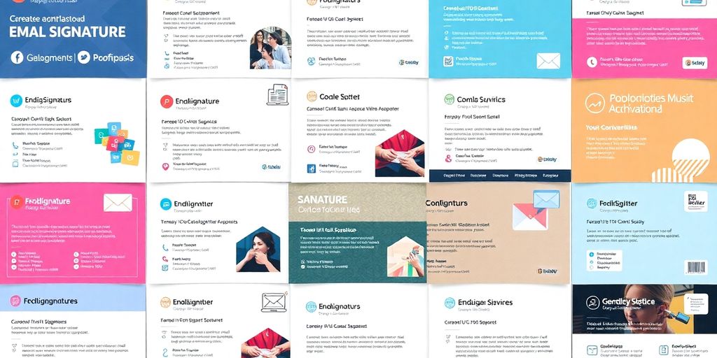 Professional email signature examples
