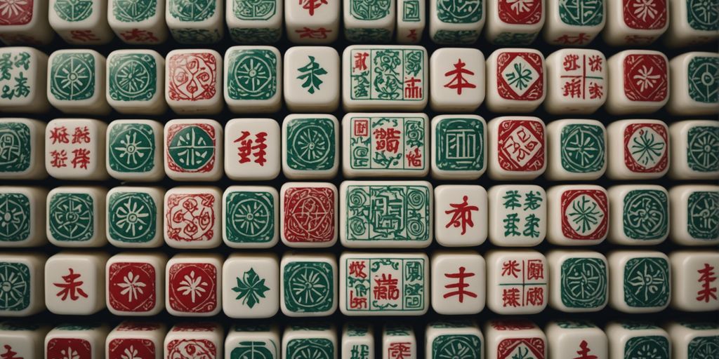 A colorful collage of Mahjong tiles from various styles, highlighting their unique designs and intricate details.