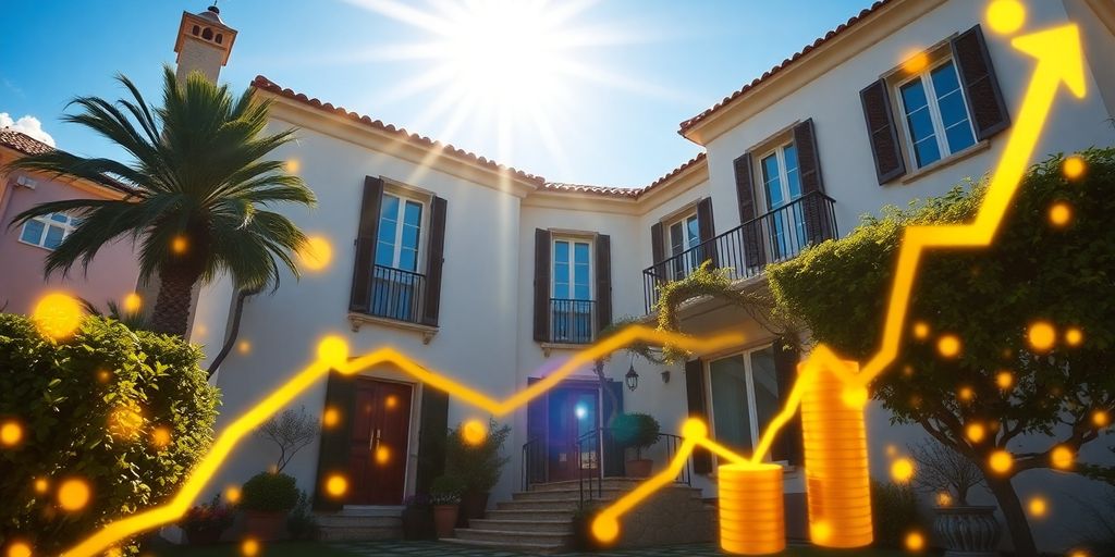 Portuguese villa blended with financial growth elements.