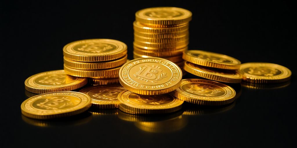 Pièces d'or d'investissement brillantes