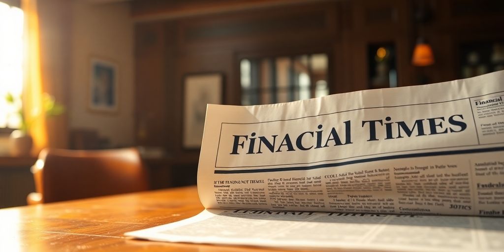 Newspaper on desk in India