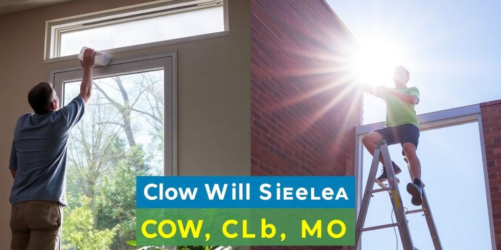 Home and professional window cleaning methods comparison.