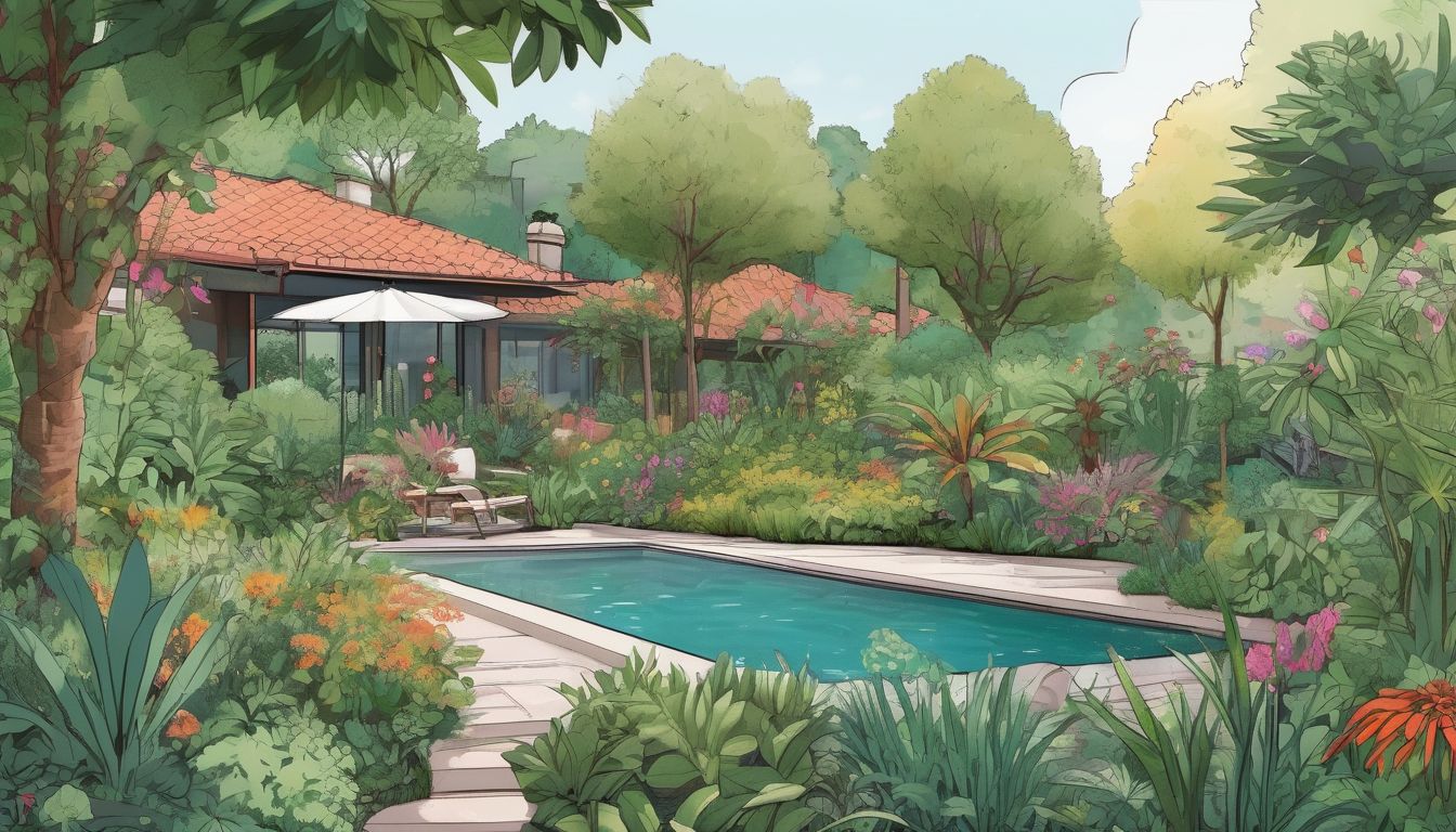 lush garden with diverse plants in different climates