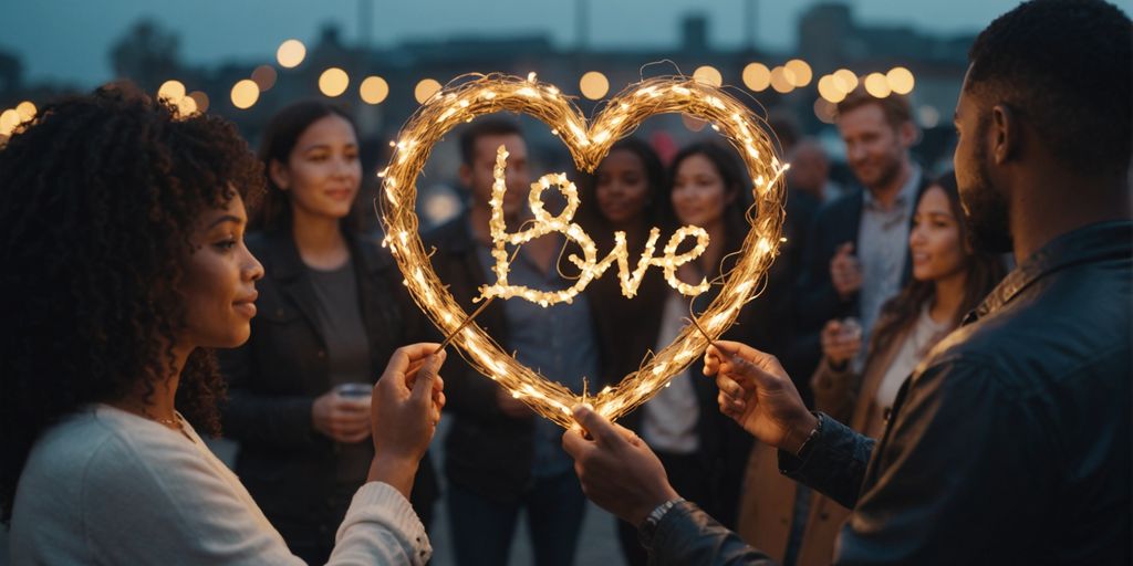 Group discussing love languages in polyamory