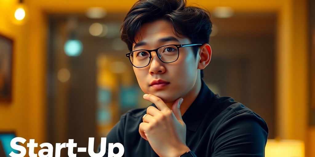Nam Do San in a thoughtful pose with a warm background.