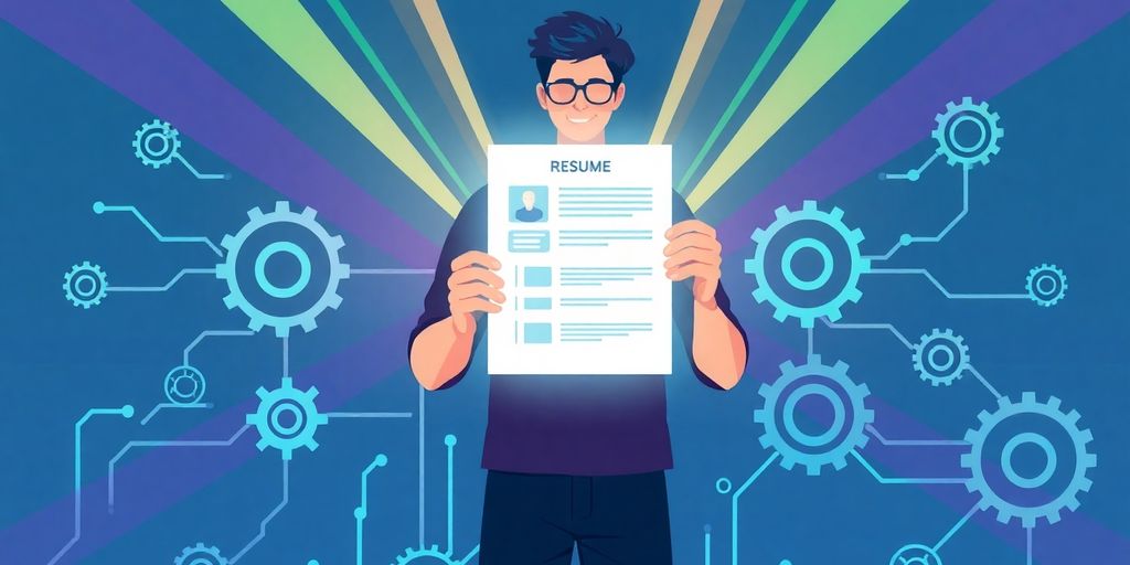 AI job application success illustration.