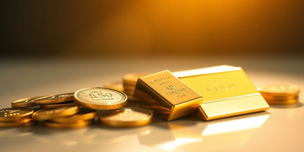 Pièces et lingots d'or en donation