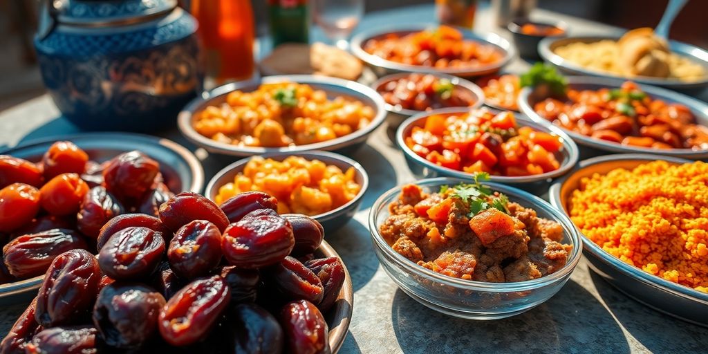 Biskra: Datteln und traditionelle nordafrikanische Küche.
