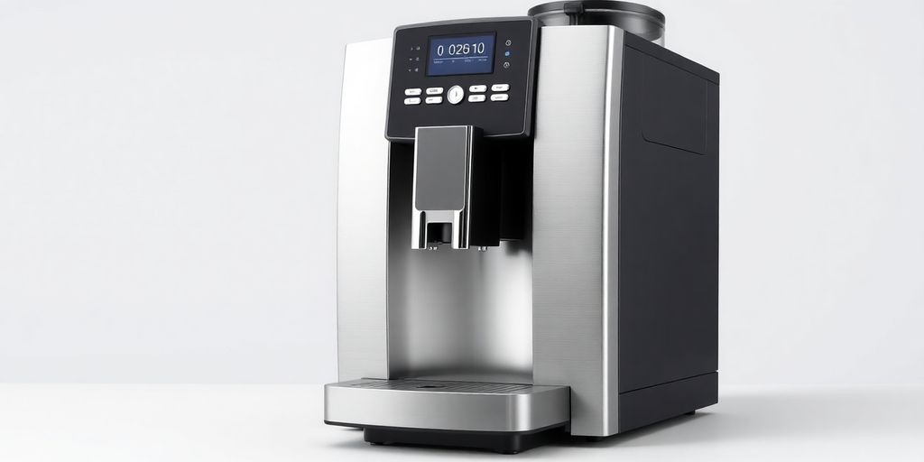 Sleek coffee machine with a modern design.