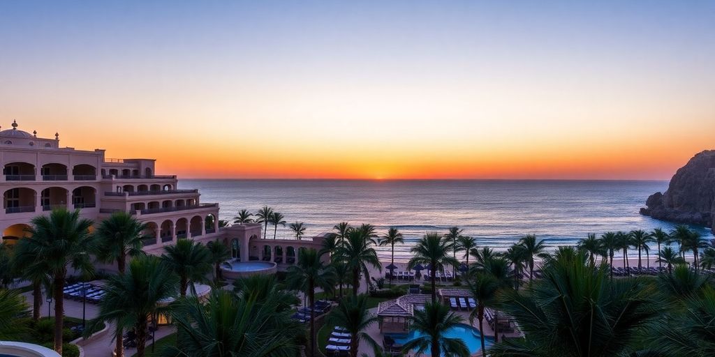 Resort Pueblo Bonito Los Cabos con vista al océano.
