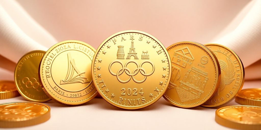 Pièces d'or des Jeux Olympiques de Paris 2024