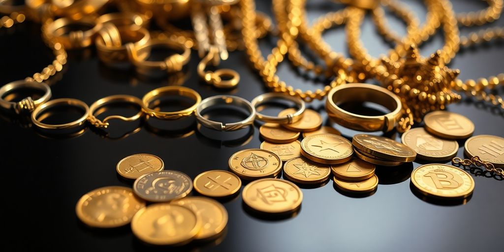 Bijoux en or et pièces anciennes
