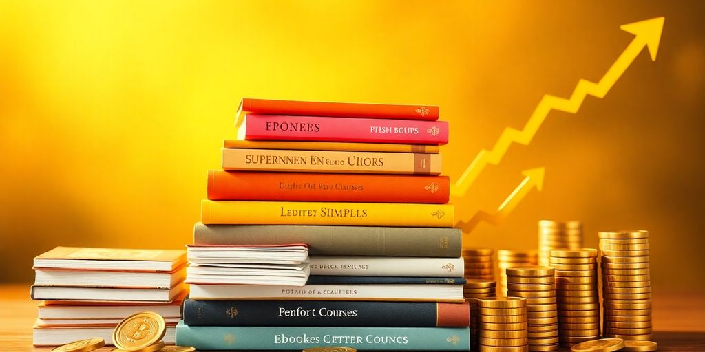 Digital products and passive income growth.