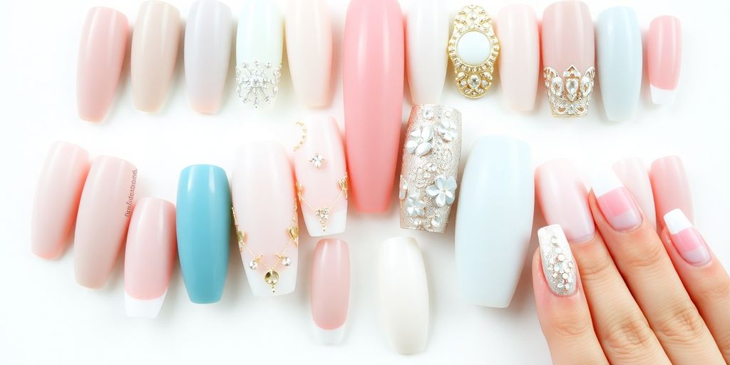 Unhas decoradas estilo francesinha em várias cores.