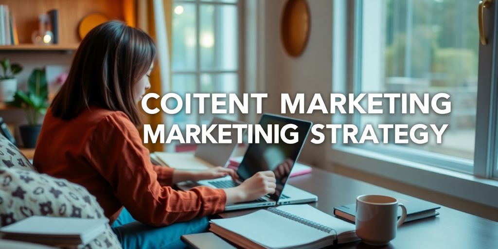 Pessoa criando conteúdo em um ambiente inspirador.