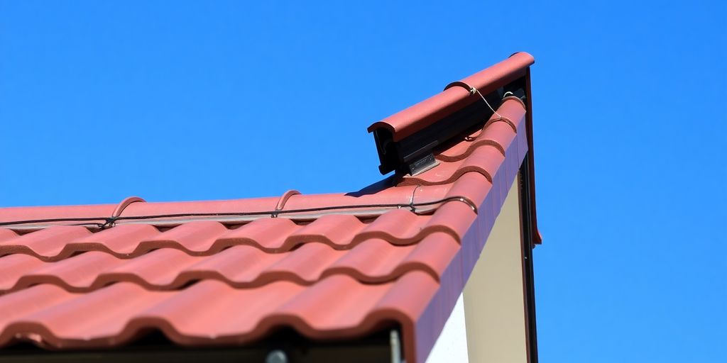 Harde wind en dakpan
