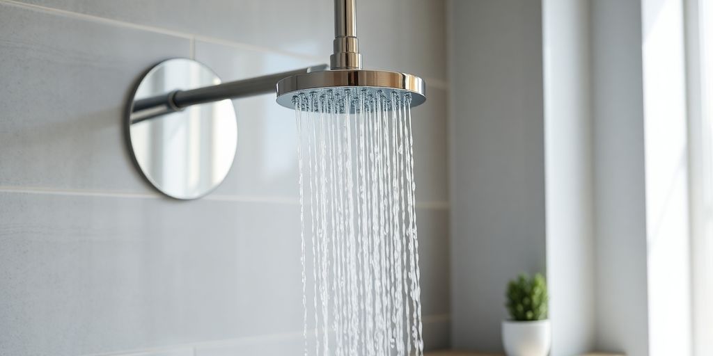 Modern bathroom with concealed shower